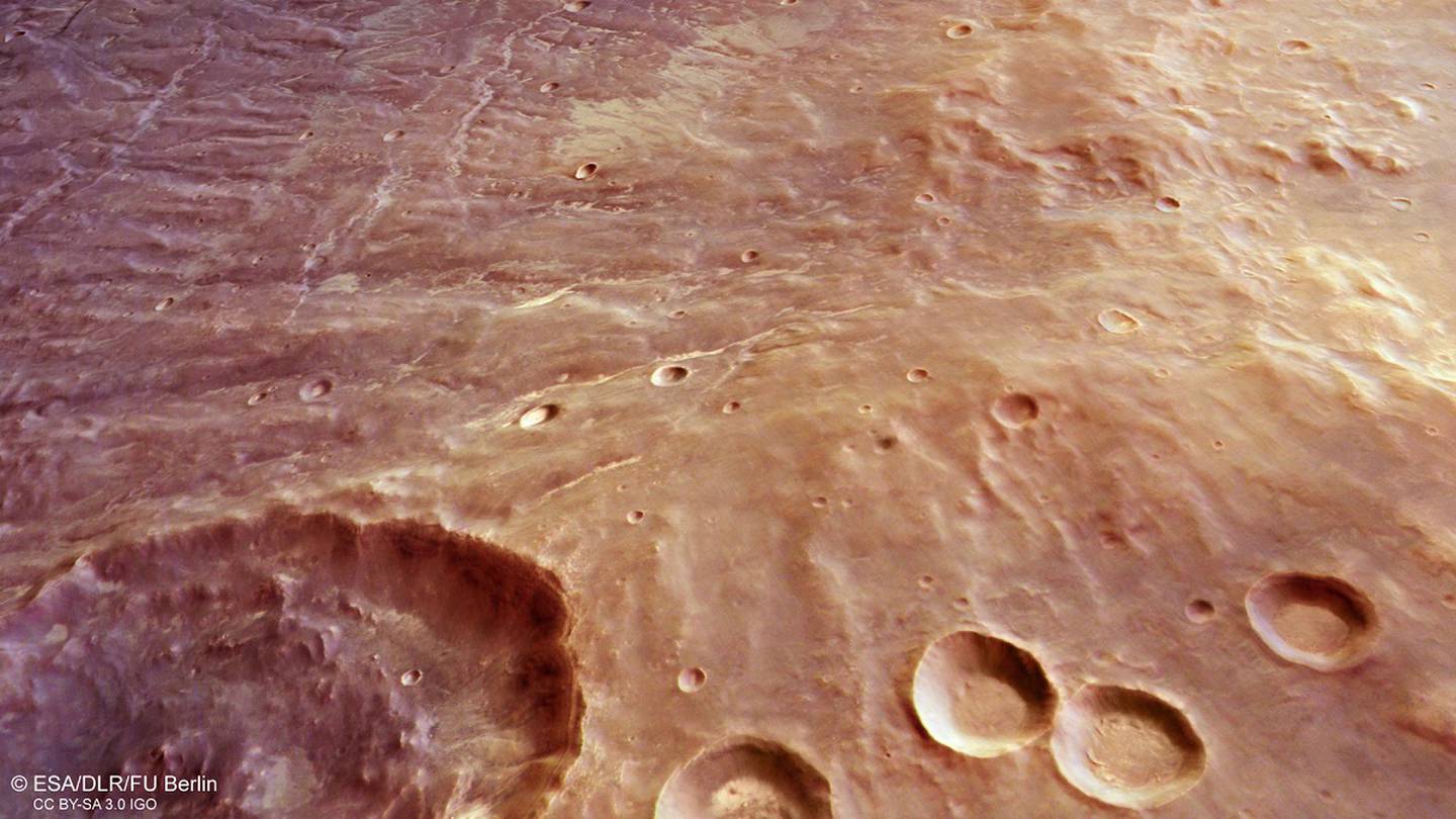 Región Nectaris Fossae en Marte. ESA