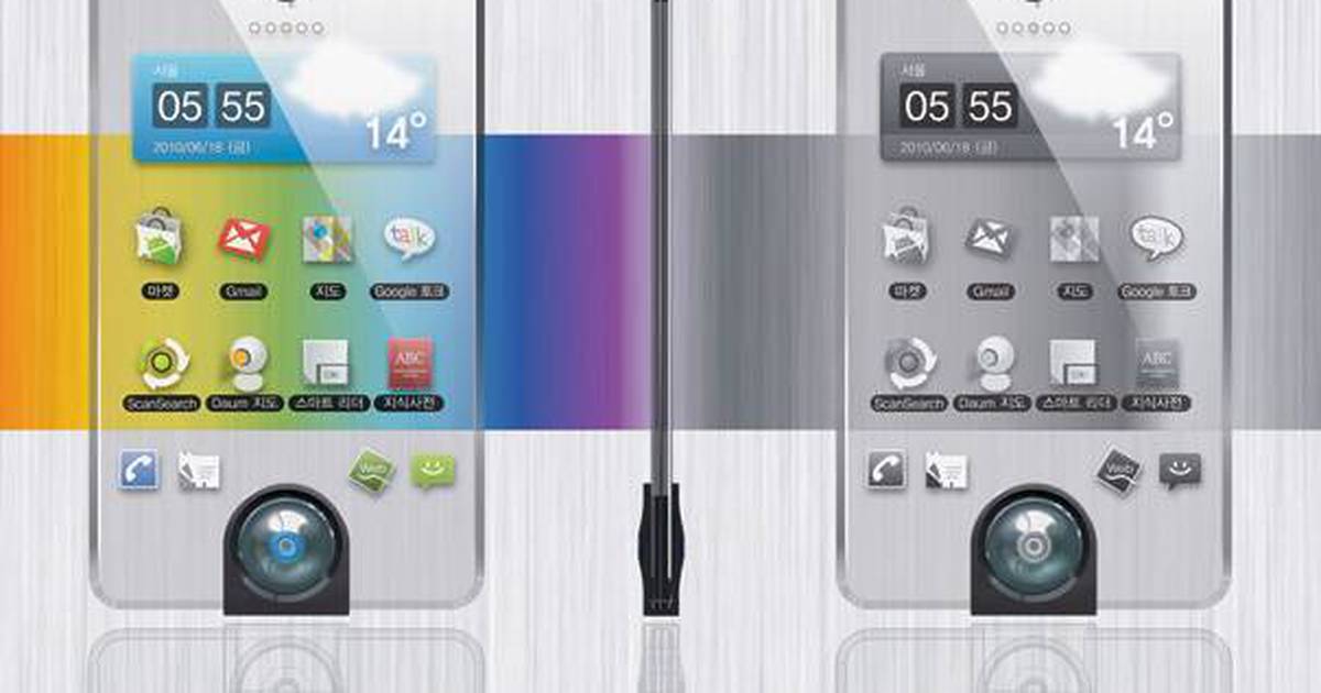Concepto de Smartphone con pantalla híbrida amplía duración de la batería