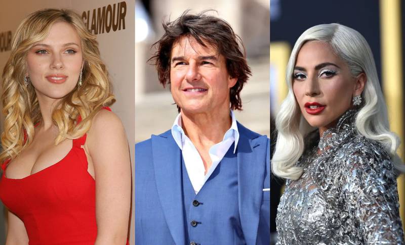 Scarlet Johansson, Tom Cruise y Lady Gaga