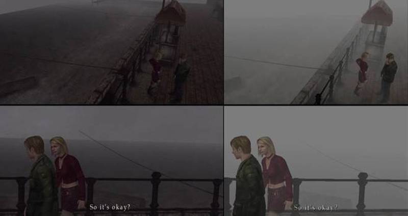 Izquierda: Silent Hill HD Collection; derecha: Silent Hill para PlayStation 2