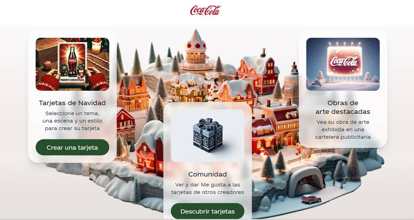 Coca Cola Navidad tarjetas