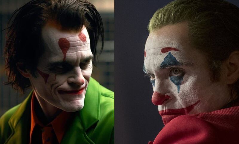 Así lucirían los actores más icónicos de Hollywood interpretando al Joker, según la inteligencia artificial.