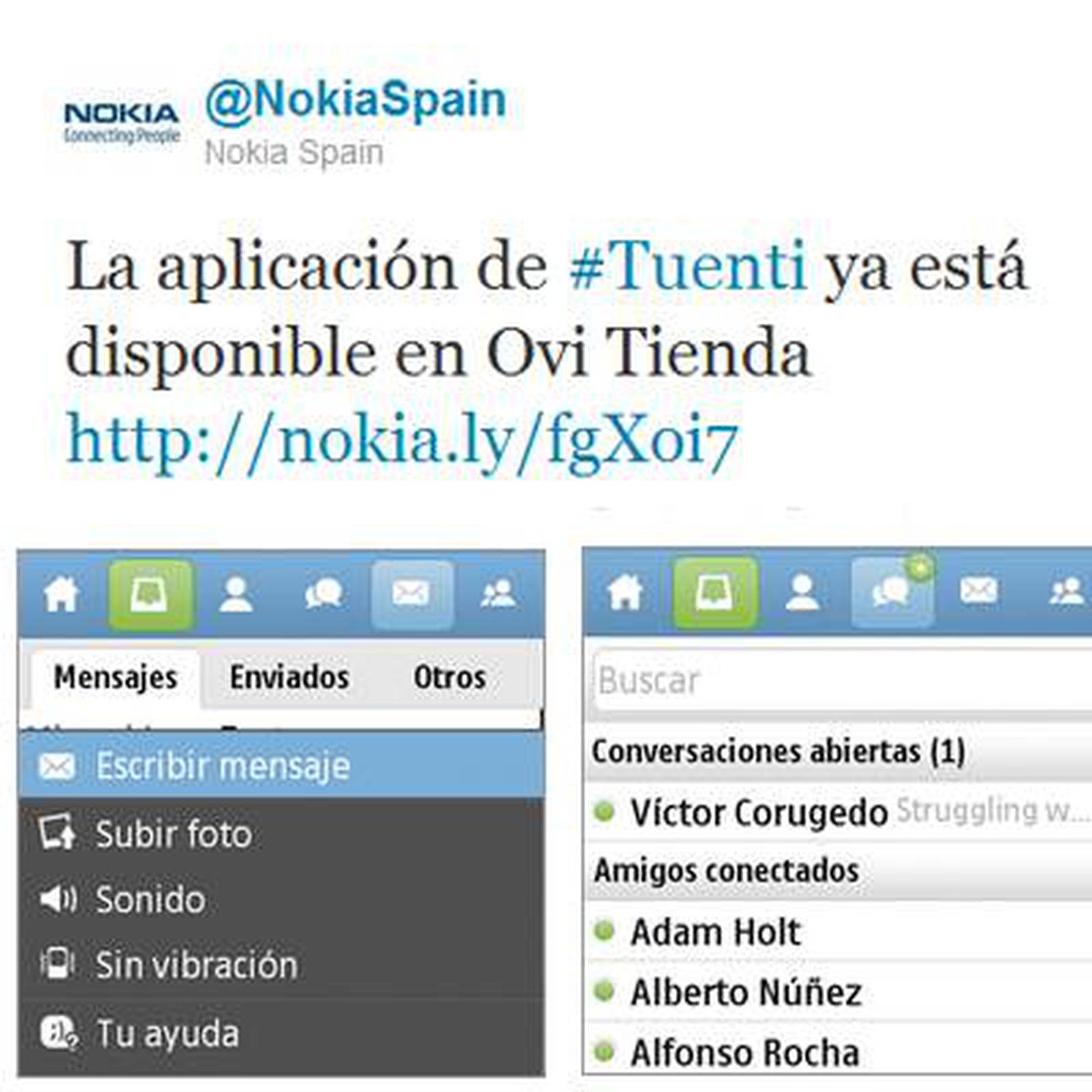 Tuenti disponible para Symbian (solo España)