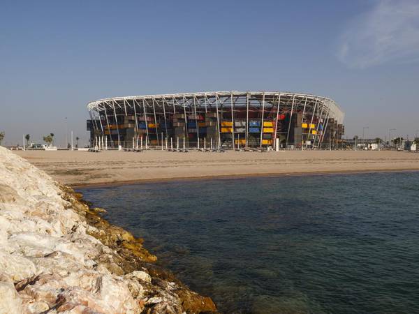 Qatar 2022: Un estadio desmontable hecho con contenedores, así es el 974