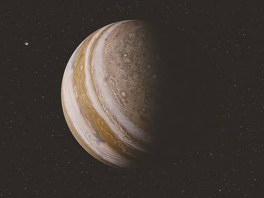 Dos lunas de Júpiter lucen diminutas ante la inmensidad del gigante gaseoso captadas en este video de la sonda Cassini