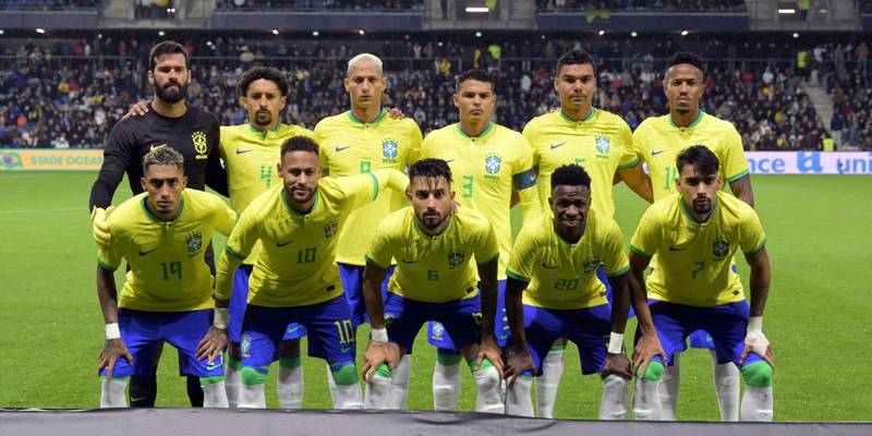 El XI brasileño para el amistoso contra Ghana en septiembre de 2022