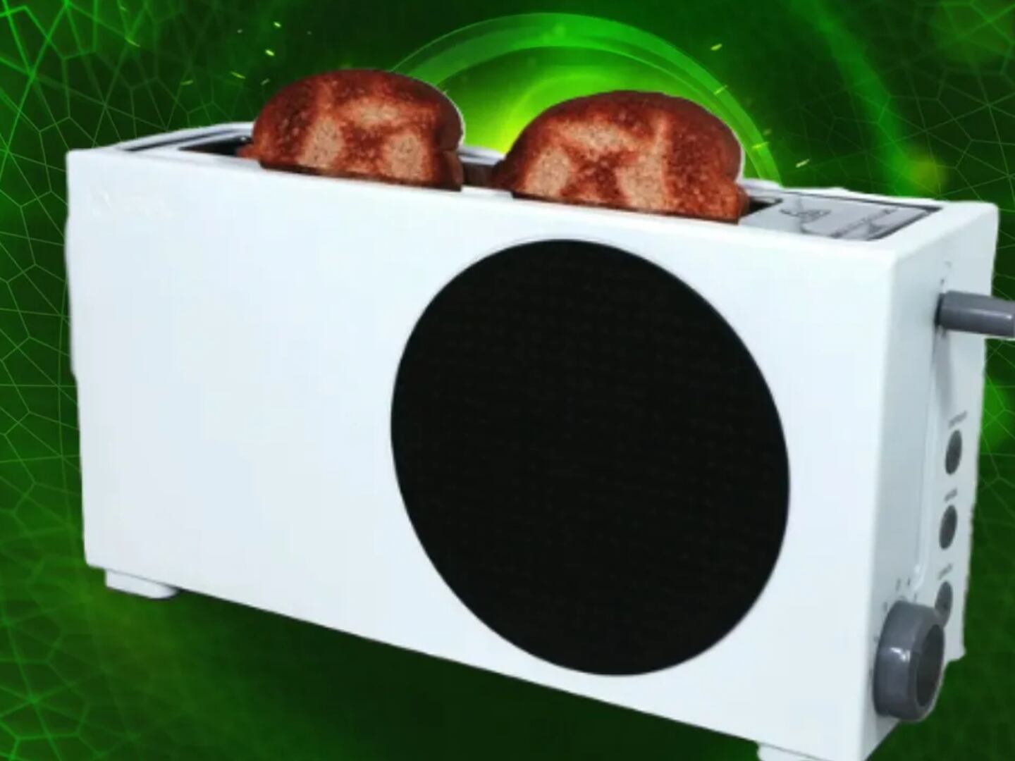 Microsoft ha lanzado una tostadora con forma de Xbox Series S para tostar  el logo de Xbox en el pan. ¿Por qué? Porque puede