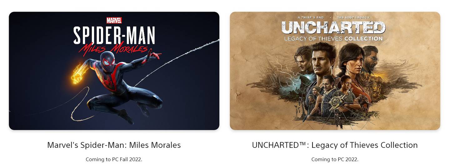 Marvel's Spider-Man: Miles morales / Uncharted: Legacy of Thieves Collection