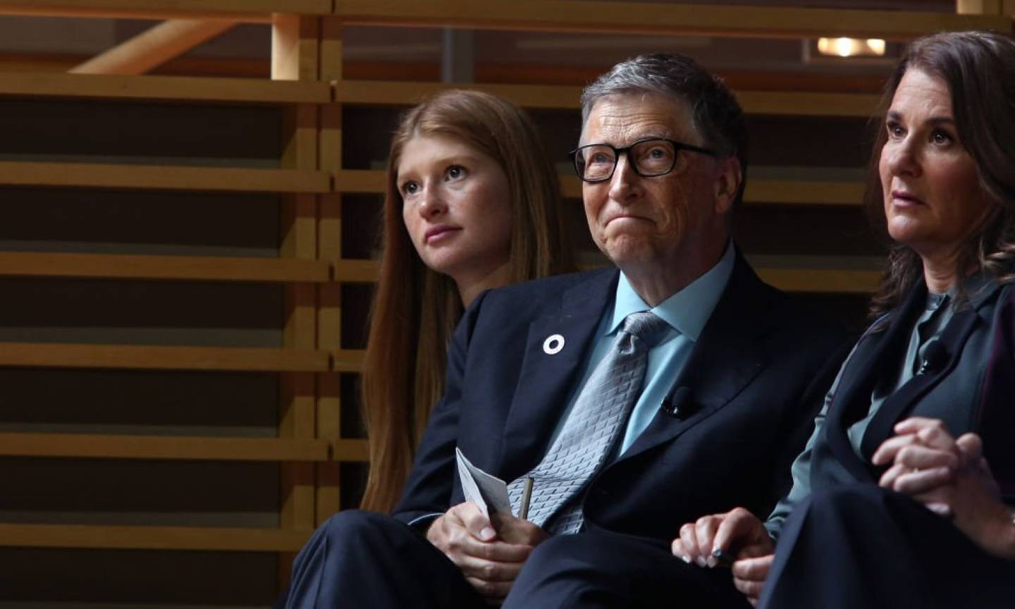 Bill Gates, su hija y su ex esposa
