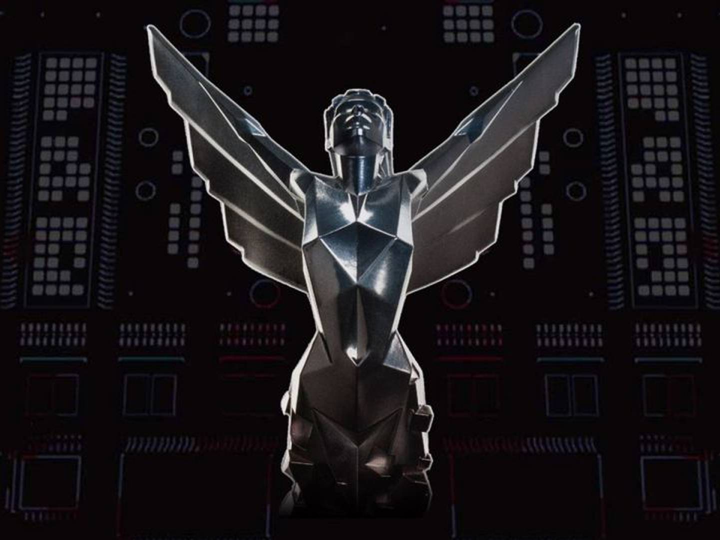 Avalie os prêmios de troféus de jogos futuristas cibernéticos