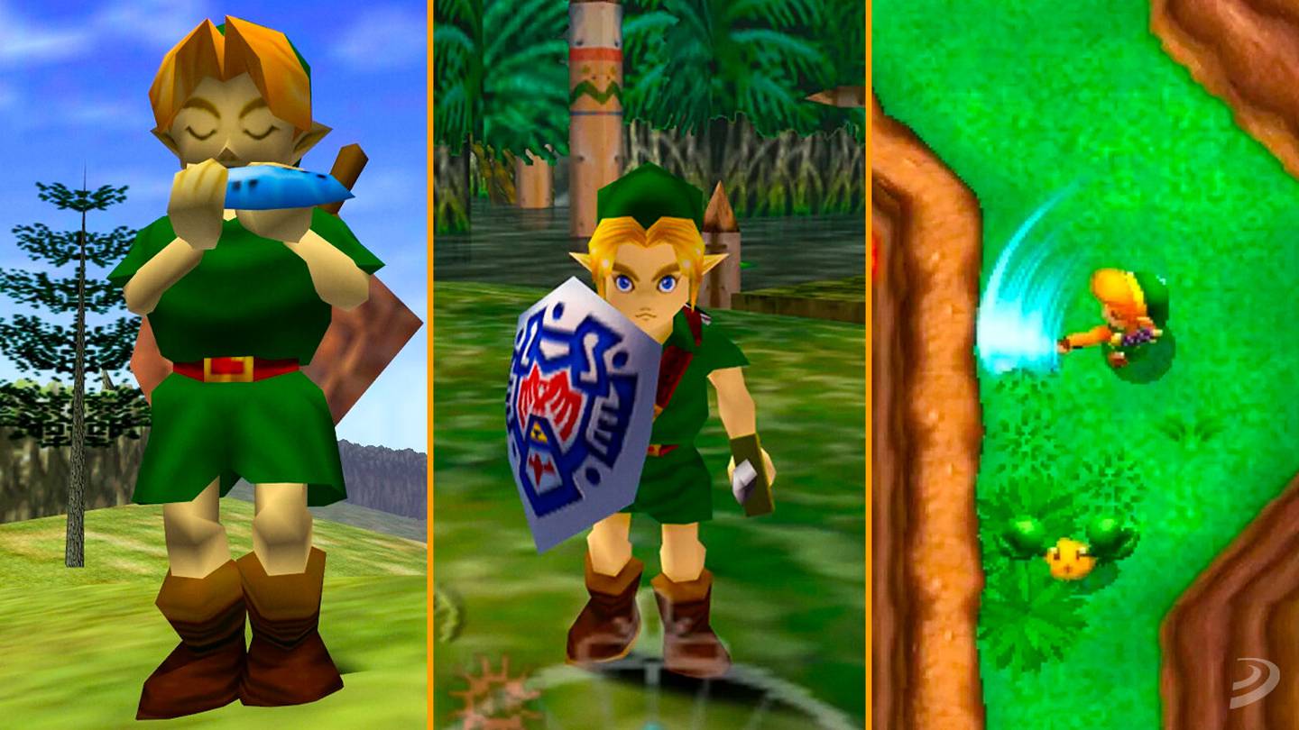 The Legend of Zelda: Ocarina of Time (1998), The Legend of Zelda: Majora's Mask (2000), The Legend of Zelda: A Link Between Worlds (2013)