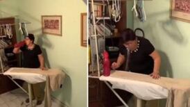 Se vuelve viral esta curiosa técnica para planchar ropa