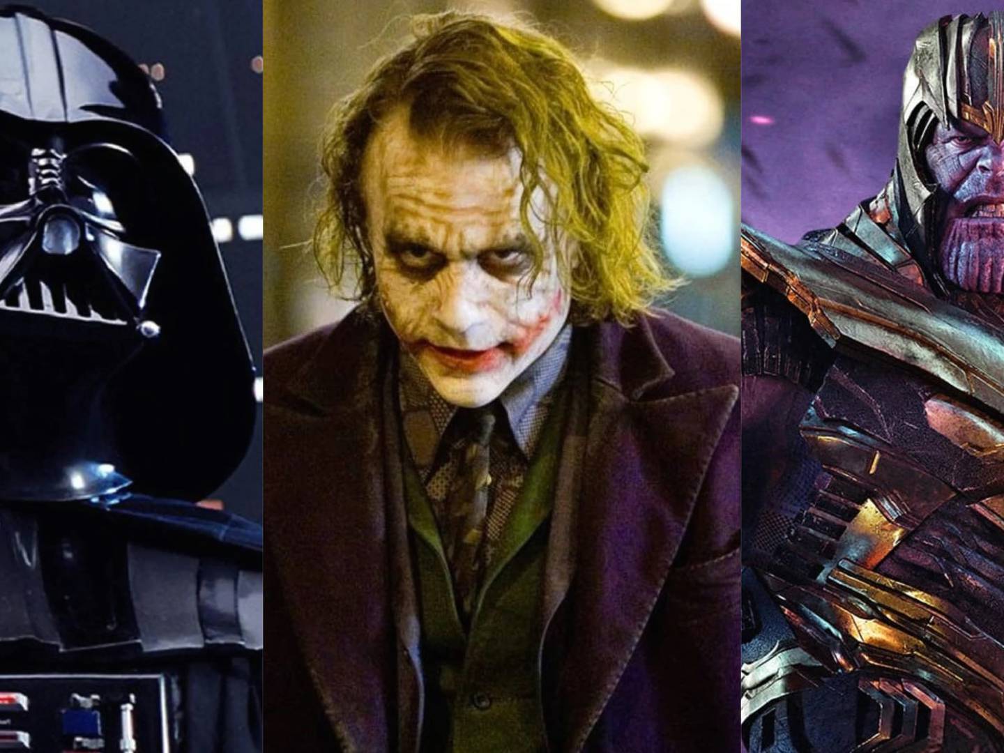Las mejores de tres grandes villanos: Darth Vader, Joker y Thanos FayerWayer