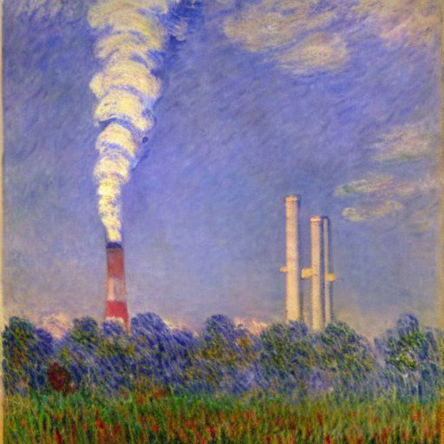 Fossil fuel power plants // Monet