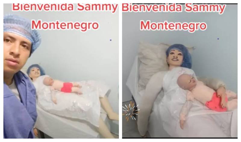 Cristian Montenegro está casado con Natalia, una muñeca de trapo