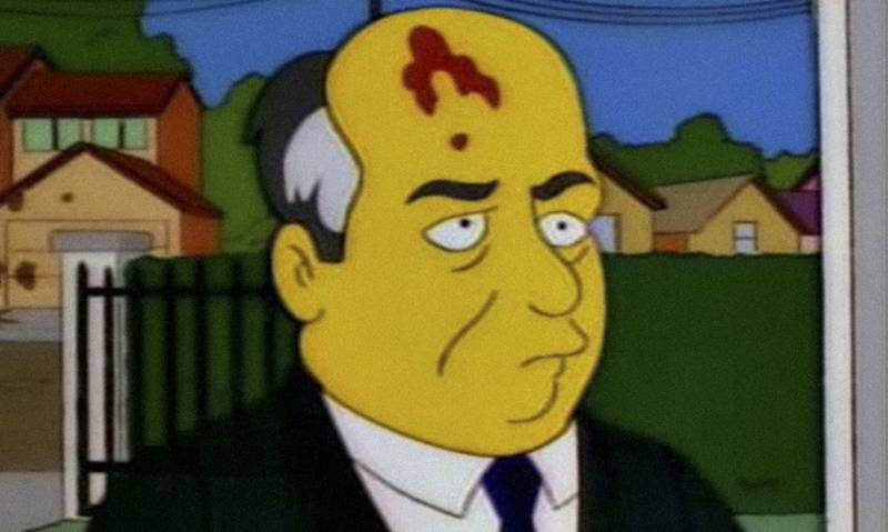 El antiguo líder soviético apareció en Los Simpson.
