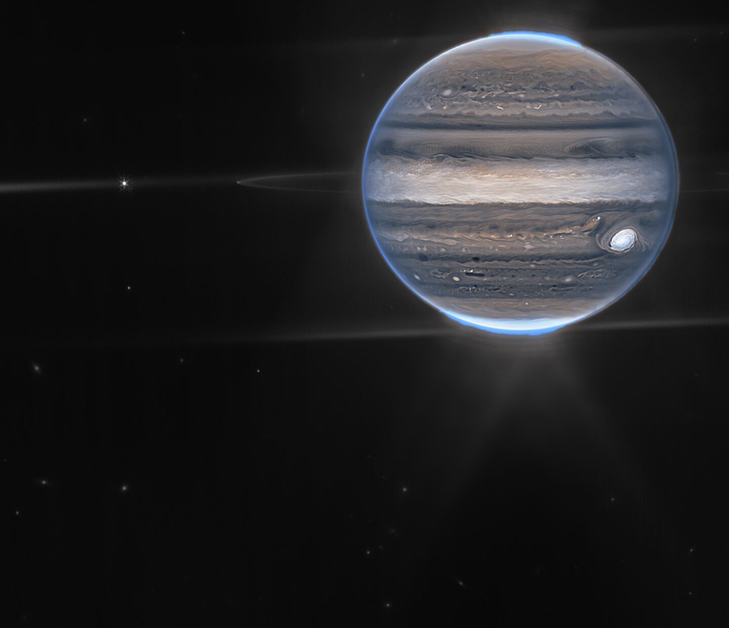 Imagen de Júpiter captada por el telescopio James Webb