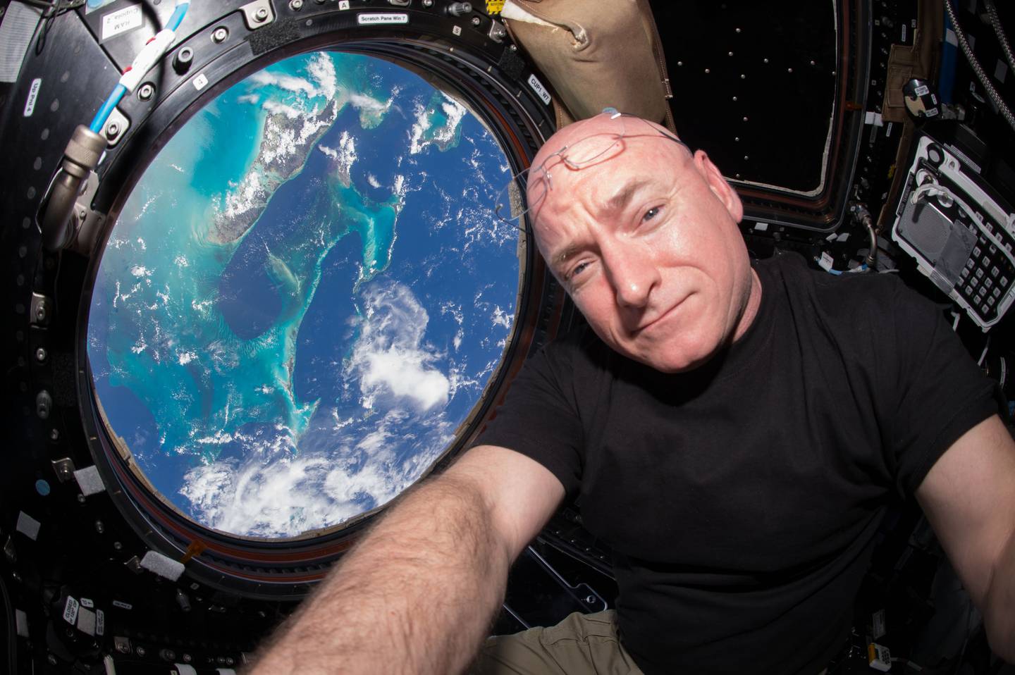 Scott Kelly a bordo de la ISS.