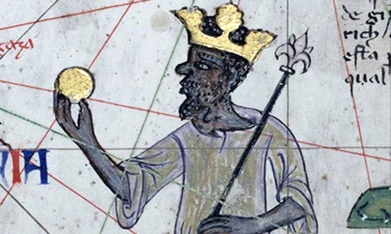 Mansa Musa, según una obra catalana de la Edad Media