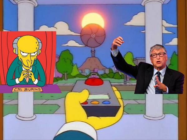 Más Burns que nunca: Bill Gates propone tapar el Sol como método para luchar contra el calentamiento global
