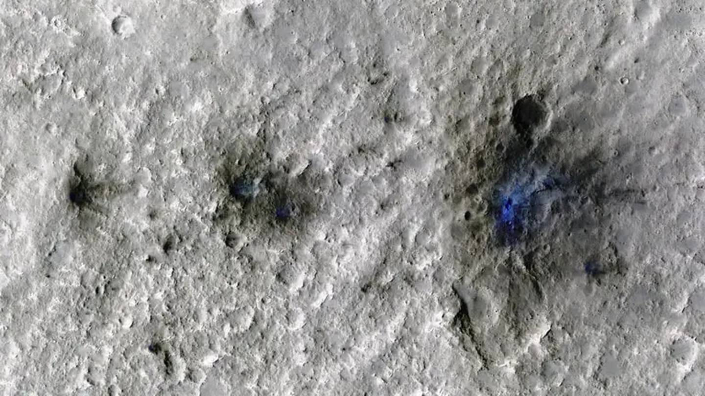Cráteres en Marte