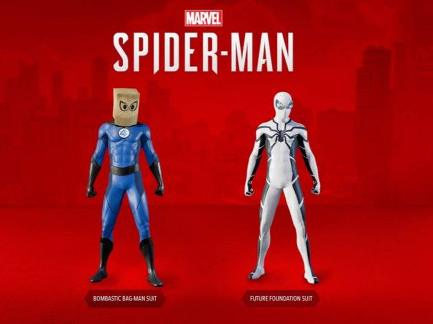 Marvel's Spider-Man recibe trajes temáticos de los Cuatro Fantásticos