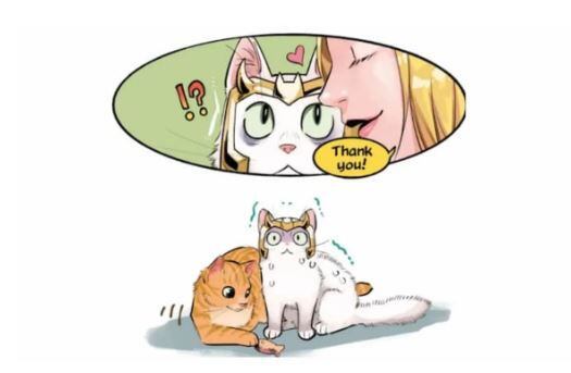 Cat Loki en Marvel Meow Infinity.