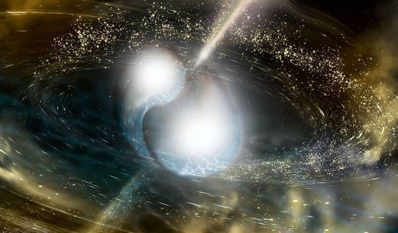 Choque de dos estrellas de neutrones