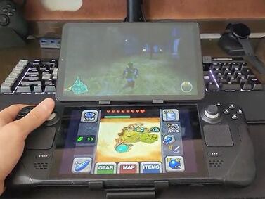 Nintendo 3DS monumental es creada con una Steam Deck y una tablet Samsung