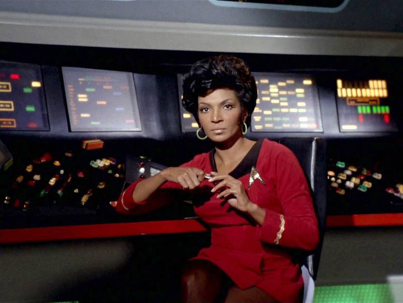 La actriz interpretó a la teniente Uhura en Star Trek.