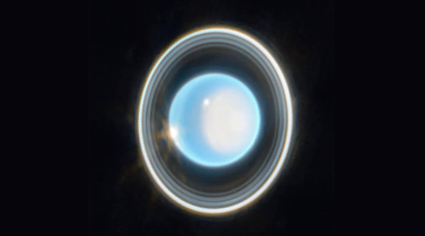 Uranus observed by the Webb