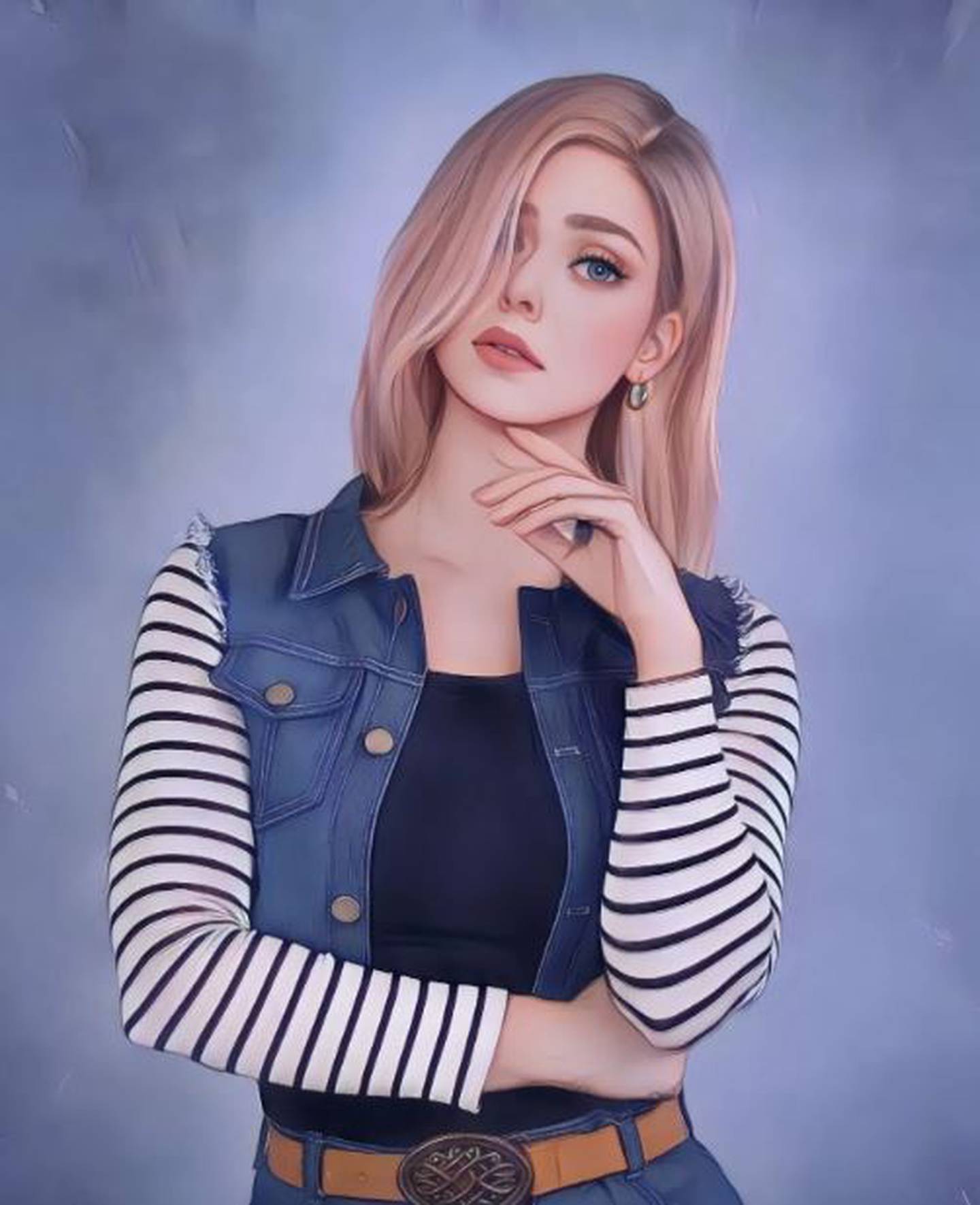 Elizabeth Olsen as Android 18 from Dragon Ball
