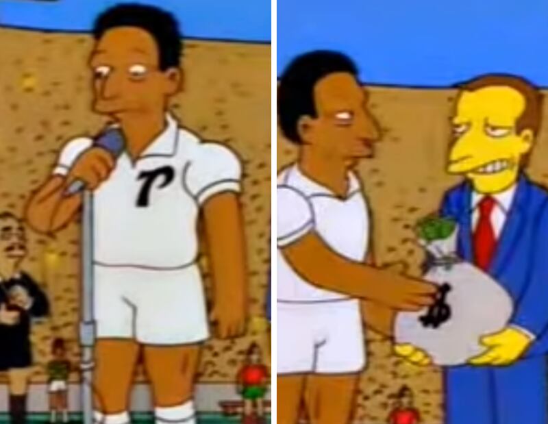 Así fue la aparición de Pelé en Los Simpson