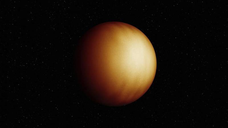 Representación artística de la superficie planetaria de WASP-18b