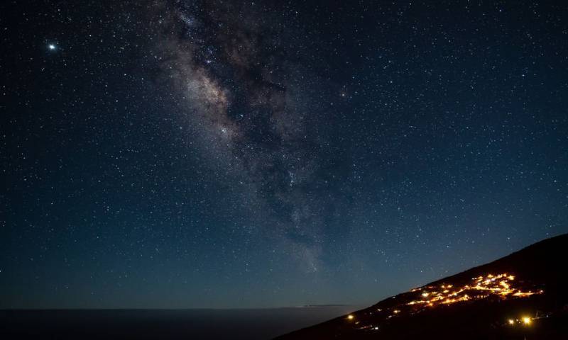 Cielo nocturno desde La Palma