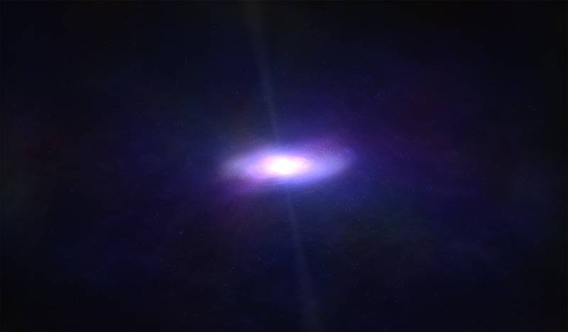 Imagen referencial de un agujero negro.