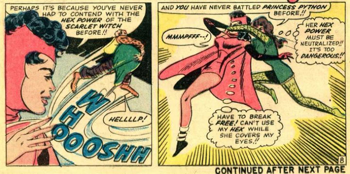Scarlet Witch en Avengers #22, de Stan Lee y Don Heck