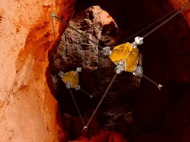 NASA sigue atento al desarrollo de ReachBot, el pequeño robot explorador para cuevas en Marte