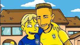 Neymar y su curiosa comparación con un personaje de Los Simpson