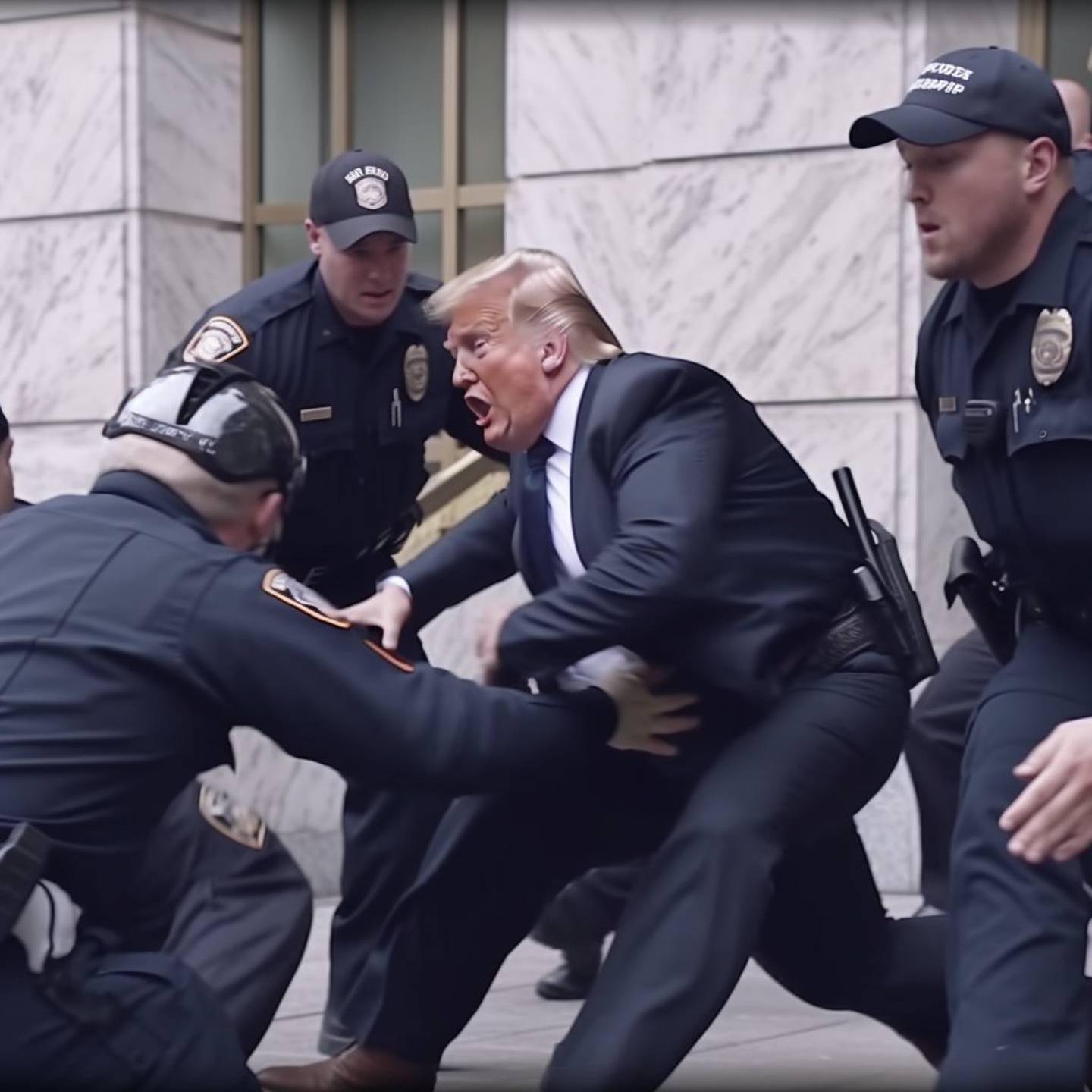Donald Trump bajo arresto