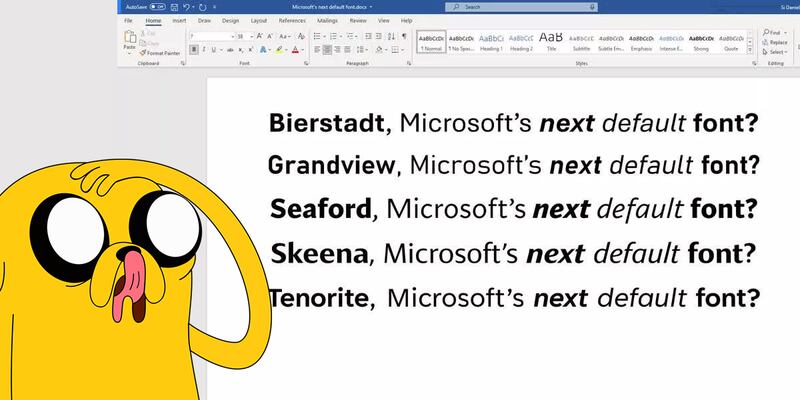 Office 365: Microsoft pide ayuda para elegir nueva fuente que releve a Calibri