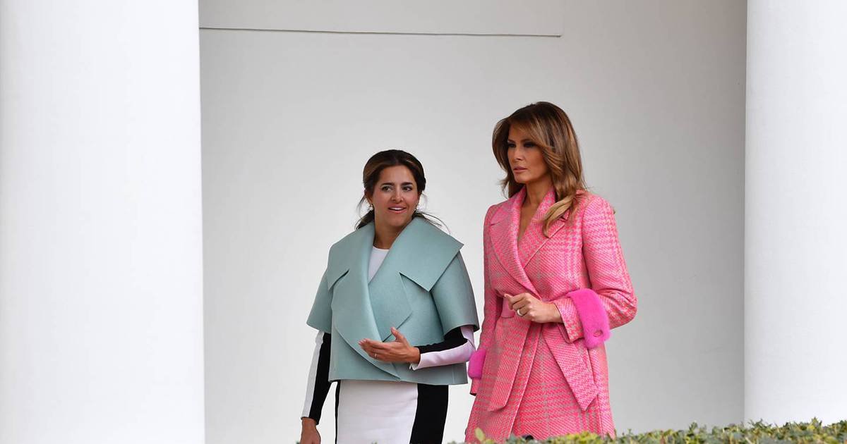 El extraño vestuario de la primera dama colombiana durante su visita a la Casa Blanca provocó una de memes en redes sociales