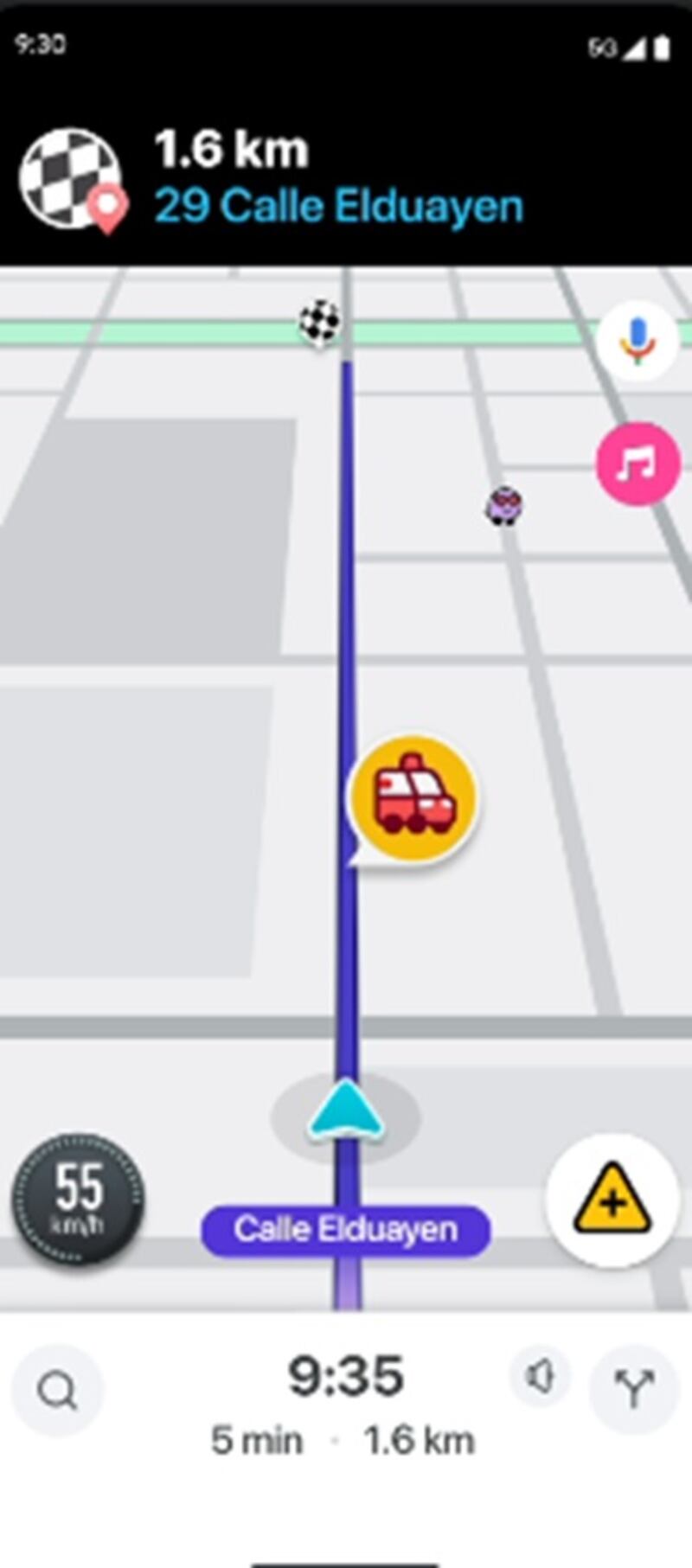 Waze Función Vehículo en Emergencia