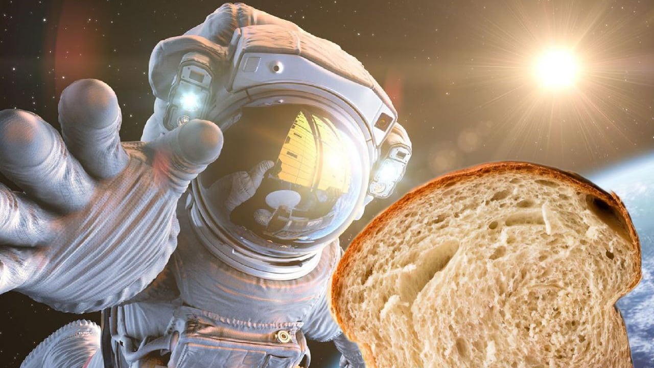 Los astronautas tienen prohibido comer pan en el espacio
