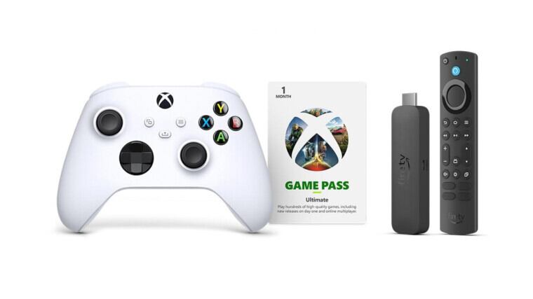 Un control inalámbrico de Xbox y una Amazon Fire TV Stick se venden en bundle para que juegues por stream.