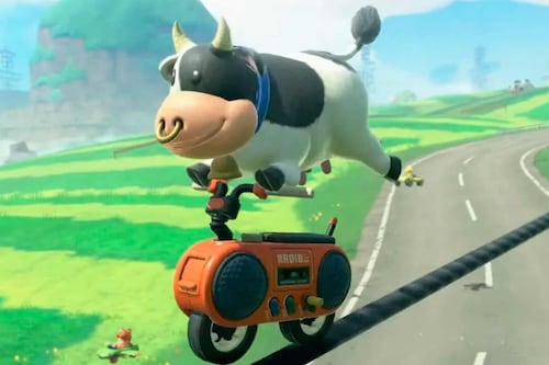 Animalistas lanzan una nueva ofensiva: piden a Nintendo quitar aro nasal de la vaca en Mario Kart World