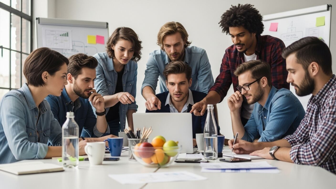 Techies trabajando sanamente / Whisk-FW