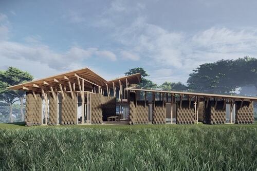 Construyen en España la primera casa con material a base de barro y fabricada con una impresora 3D