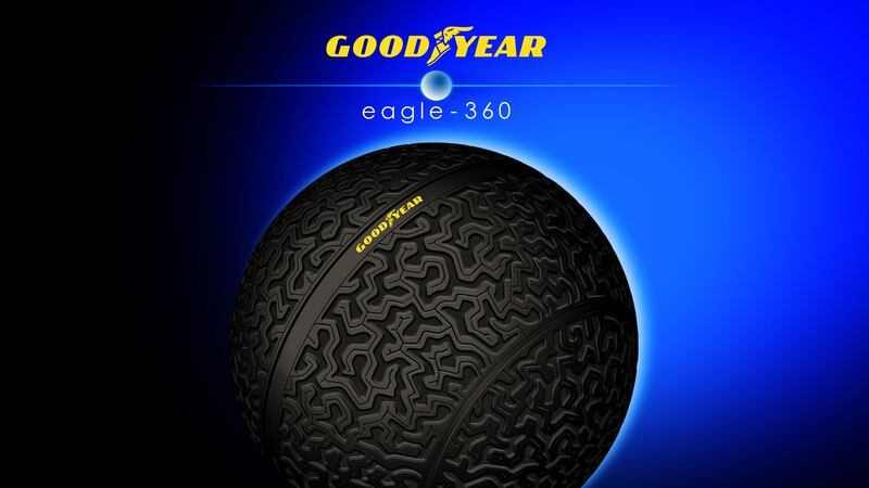 Revisitamos el neumático conceptual Goodyear Eagle-360. Una idea del futuro que usaría levitación magnética e Inteligencia Artificial para rodar.