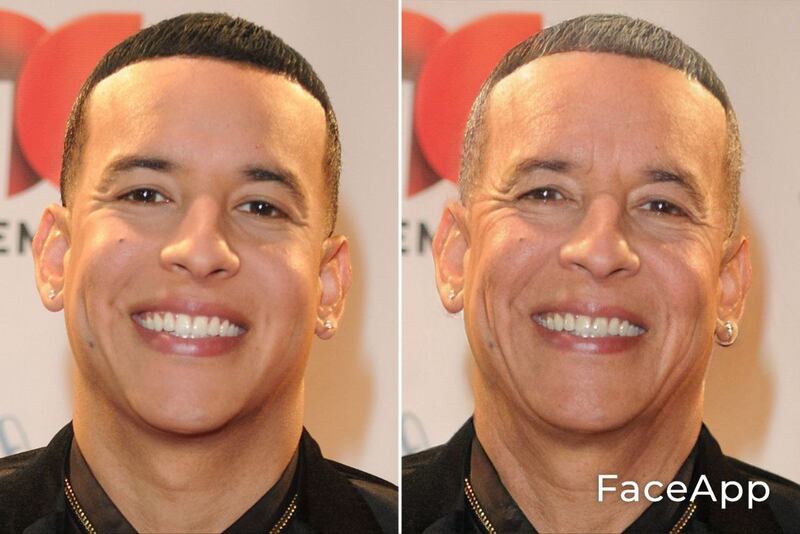 Daddy Yankee con FaceApp